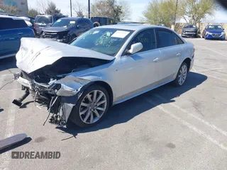2014 Audi A4 Premium with VIN WAUAFAFL9EN024282, listed as a IAAI auction lot 41653451 with 120,142 mi miles. Bid and sale history available at carsss.com. Image 2.