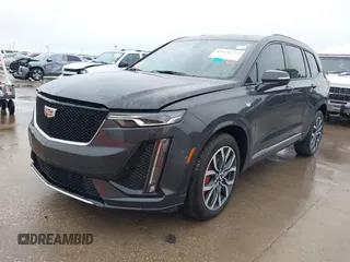 2023 Cadillac XT6 AWD Sport with VIN 1GYKPGRS0PZ177620, listed as a IAAI auction lot 42432423 with 24,070 mi miles and . Bid and sale history available at DreamBid. Image 2.
