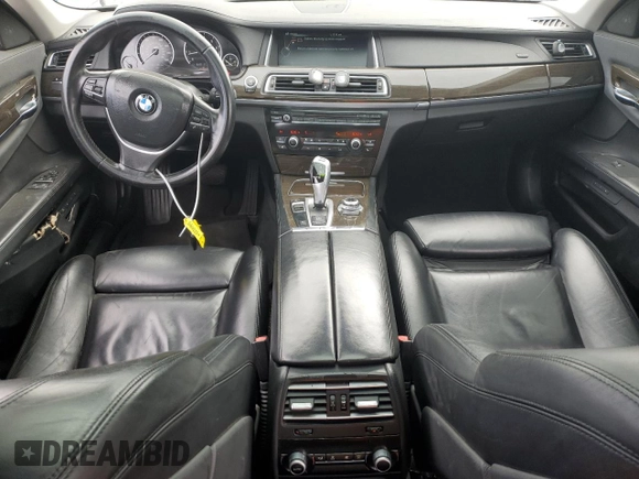 2013 BMW 7 Series 750i with VIN WBAYA8C57DC996498, listed as a Copart auction lot 52907415 with 109,405 mi miles and Salvage Title. Bid and sale history available at DreamBid. Image 8.