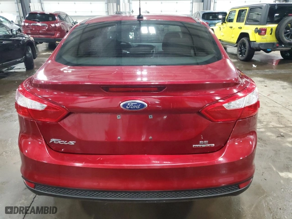 2014 Ford Focus SE with VIN 1FADP3F28EL162364, listed as a Copart auction lot 42696185 with 109,158 mi miles and Salvage Title. Bid and sale history available at carsss.com. Image 6.