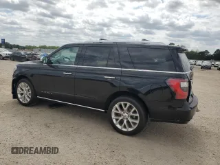 2018 Ford Expedition Platinum with VIN 1FMJU1LT2JEA18729, listed as a Copart auction lot 53870495 with 22,620 mi miles and Salvage title. Bid and sale history available at DreamBid. Image 2.