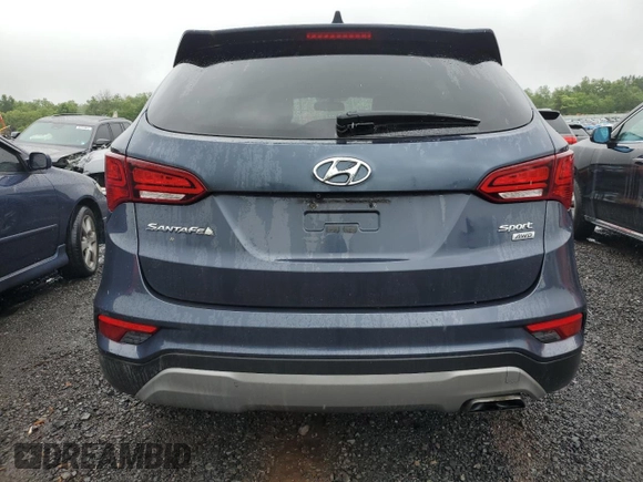 2017 Hyundai Santa Fe 2.4L with VIN 5XYZTDLB2HG388227, listed as a Copart auction lot 60418195 with 105,230 mi miles and Clean title. Bid and sale history available at DreamBid. Image 6.