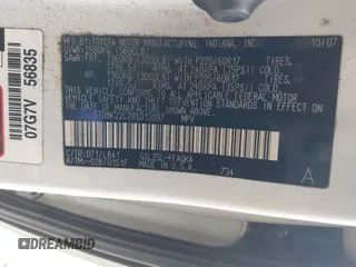 2008 Toyota Sienna XLE with VIN 5TDBK22C28S012097, listed as a IAAI auction lot 41758136 with 203,888 mi miles and . Bid and sale history available at DreamBid. Image 9.