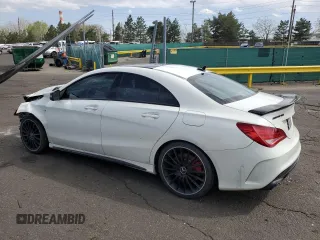 2016 Mercedes-Benz CLA 45 AMG z VIN WDDSJ5CB4GN354736, wystawiony jako Copart lot #48046865 z przebiegiem 77 513 mil mil oraz Szkoda całkowita • Salvage title. Historia ofert i sprzedaży dostępna na DreamBid. Obrazek 2.