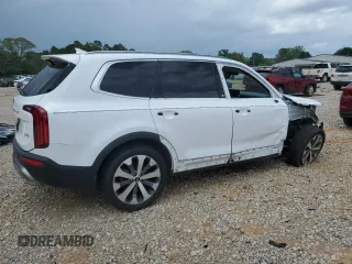 2021 Kia Telluride S with VIN 5XYP6DHC1MG156986, listed as a Copart auction lot 57964545 with 94,541 mi miles and Salvage title. Bid and sale history available at DreamBid. Image 3.