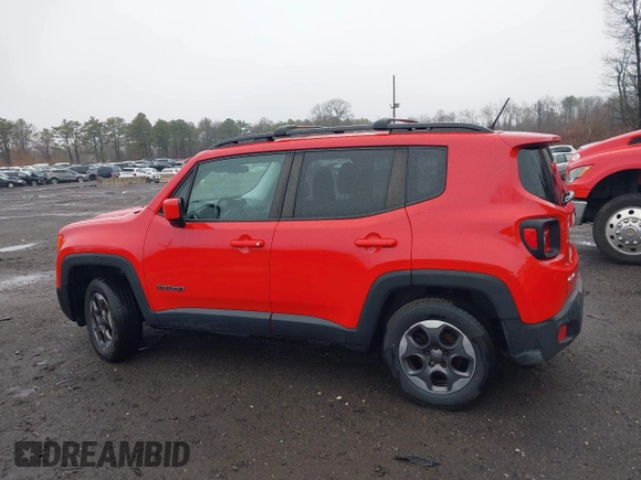 2015 Jeep Renegade Latitude with VIN ZACCJBBHXFPB81006, listed as a IAAI auction lot 41819915 with 74,000 mi miles. Bid and sale history available at carsss.com. Image 14.