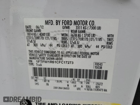 2011 Ford F-150 XL z VIN 1FTEX1EM3BFC22910, wystawiony jako Copart lot #56932895 z przebiegiem 153 779 mil mil oraz Szkoda całkowita • Salvage title. Historia ofert i sprzedaży dostępna na DreamBid. Obrazek 12.