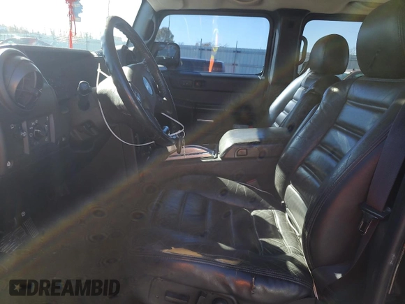 2005 Hummer H2 SUV with VIN 5GRGN23U05H123413, listed as a Copart auction lot 80145634 with 0 mi miles and Salvage Title. Bid and sale history available at carsss.com. Image 7.