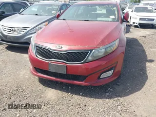 2015 Kia Optima LX with VIN 5XXGM4A75FG418535, listed as a IAAI auction lot 42087315 with 152,800 mi miles. Bid and sale history available at carsss.com. Image 6.