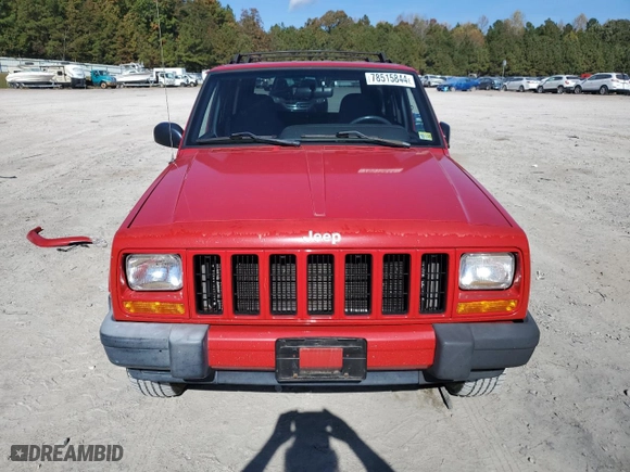 2000 Jeep Cherokee Police with VIN 1J4FF48S5YL249064, listed as a Copart auction lot 78515844 with NaN miles and Salvage Title. Bid and sale history available at carsss.com. Image 5.