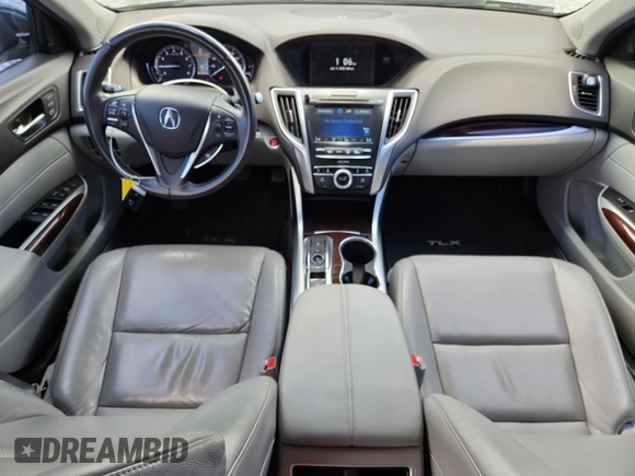 2015 Acura TLX Technology with VIN 19UUB2F51FA014911, listed as a Copart auction lot 60070395 with 81,068 mi miles and Salvage title. Bid and sale history available at DreamBid. Image 8.