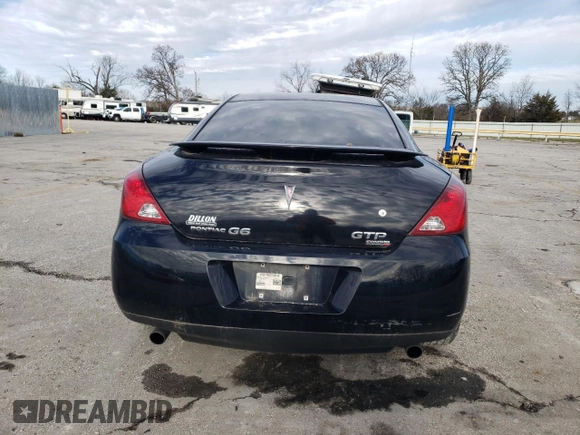 2006 Pontiac G6 GTP with VIN 1G2ZM151864155534, listed as a Copart auction lot 86558214 with 207,585 mi miles and Salvage Title. Bid and sale history available at carsss.com. Image 6.