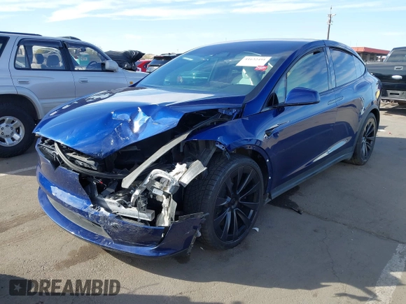 2022 Tesla Model X with VIN 7SAXCDE58NF341112, listed as a IAAI auction lot 41632491 with Not Provided miles and . Bid and sale history available at DreamBid. Image 19.