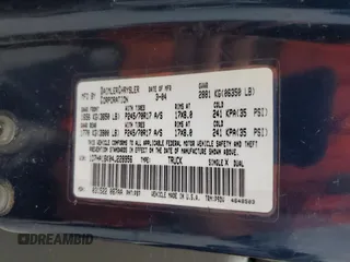 2004 Dodge 1500 ST with VIN 1D7HA16K04J228956, listed as a Copart auction lot 78130694 with 197,282 mi miles and Salvage Title. Bid and sale history available at DreamBid. Image 15.