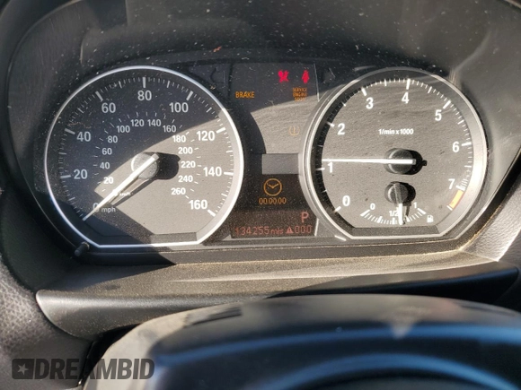 2008 BMW 1 Series 128i with VIN WBAUN13508VH80094, listed as a Copart auction lot 78333574 with 134,255 mi miles and Salvage Title. Bid and sale history available at DreamBid. Image 9.