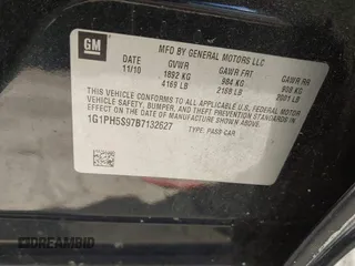 2011 Chevrolet Cruze LTZ with VIN 1G1PH5S97B7132627, listed as a IAAI auction lot 42043940 with 185,258 mi miles and . Bid and sale history available at DreamBid. Image 8.