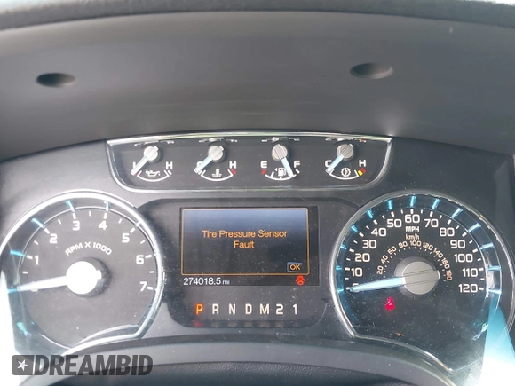 2012 Ford F-150 XL with VIN 1FTFW1EF9CFB00935, listed as a IAAI auction lot 42102973 with 274,018 mi miles. Bid and sale history available at carsss.com. Image 7.