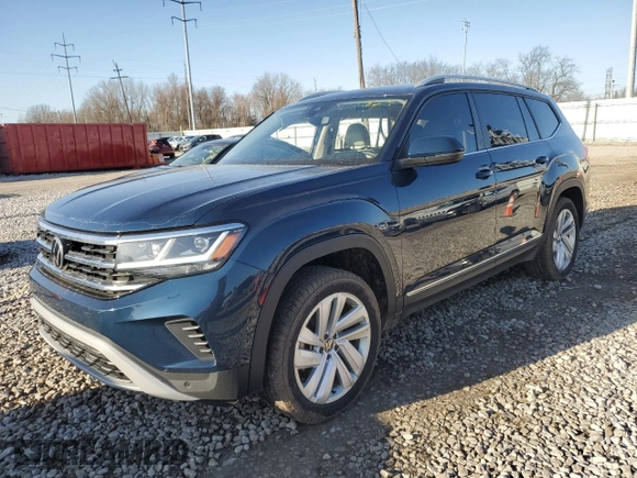 2021 Volkswagen Atlas SEL with VIN 1V2BP2CAXMC587654, listed as a Copart auction lot 49255785 with 117,106 mi miles and Salvage title. Bid and sale history available at DreamBid. Image 1.