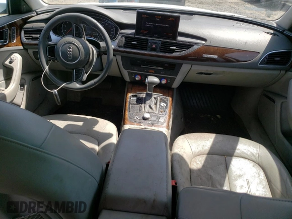 2014 Audi A6 Premium Plus with VIN WAUFGAFC3EN116300, listed as a Copart auction lot 56911945 with 142,399 mi miles and Salvage title. Bid and sale history available at DreamBid. Image 8.