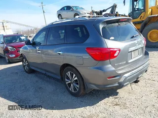 2017 Nissan Pathfinder S with VIN 5N1DR2MN1HC903322, listed as a IAAI auction lot 41513482 with 131,078 mi miles and . Bid and sale history available at DreamBid. Image 3.