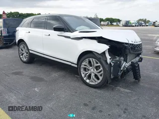 2020 Land Rover Range Rover Velar R-Dynamic S with VIN SALYK2EX1LA280629, listed as a IAAI auction lot 41348823 with 43,779 mi miles. Bid and sale history available at carsss.com. Image 1.