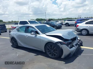 2021 Lexus IS 350 F Sport z VIN JTHGZ1B22M5045649, wystawiony jako IAAI lot #42687081 z przebiegiem 50 744 mil mil oraz . Historia ofert i sprzedaży dostępna na DreamBid. Obrazek 1.