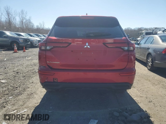 2022 Mitsubishi Outlander ES with VIN JA4J4TA84NZ033448, listed as a Copart auction lot 49870585 with 24,017 mi miles and Salvage Title. Bid and sale history available at carsss.com. Image 6.