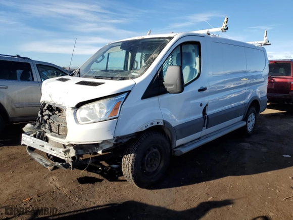 2016 Ford Transit Cargo Van with VIN 1FTYR1ZM1GKA87104, listed as a Copart auction lot 43612605 with 173,431 mi miles and Non Repairable. Bid and sale history available at carsss.com. Image 1.