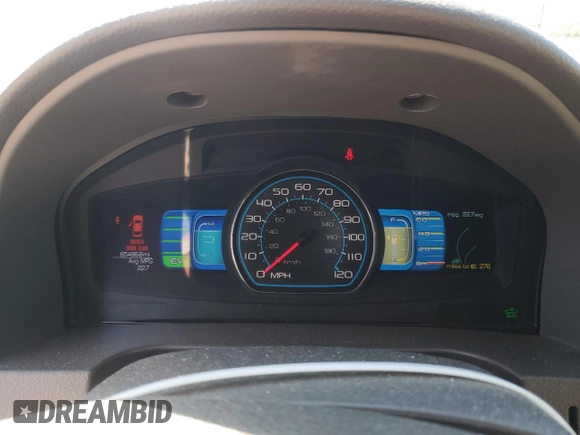 2012 Ford Fusion Hybrid z VIN 3FADP0L33CR288819, wystawiony jako Copart lot #56697025 z przebiegiem 65 486 mil mil oraz Szkoda całkowita • Salvage title. Historia ofert i sprzedaży dostępna na DreamBid. Obrazek 9.