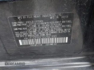 2013 Subaru Crosstrek Limited с VIN JF2GPAGC5D2841890, выставлен на аукционе IAAI как лот 41480904 с пробегом 225 864 миль миль и . История ставок и продаж доступна на DreamBid. Изображение 9.