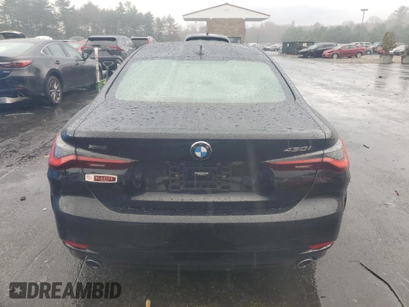 2021 BMW 4 Series 430i xDrive with VIN WBA73AP08MCF78448, listed as a Copart auction lot 81603814 with 43,764 mi miles and Salvage Title. Bid and sale history available at carsss.com. Image 6.