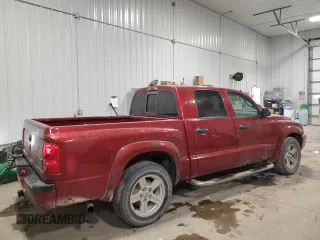 2007 Dodge Dakota SLT with VIN 1D7HW48P77S227488, listed as a Copart auction lot 84265044 with 189,982 mi miles and Salvage Title. Bid and sale history available at carsss.com. Image 3.