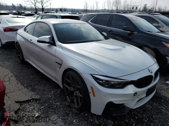 2018 BMW M4 with VIN WBS4Y9C52JAC87077, listed as a Copart auction lot 44323394 with 18,253 mi miles. Bid and sale history available at carsss.com. Image 1.