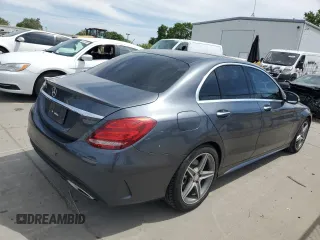 2015 Mercedes-Benz C-Class C 300 with VIN 55SWF4JBXFU080884, listed as a Copart auction lot 53074115 with 136,564 mi miles and Clean Title. Bid and sale history available at carsss.com. Image 3.