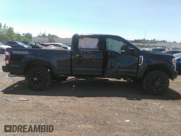 2022 Ford F-250 XL with VIN 1FT7W2BNXNEF72205, listed as a IAAI auction lot 39828317 with 20,213 mi miles and . Bid and sale history available at DreamBid. Image 13.