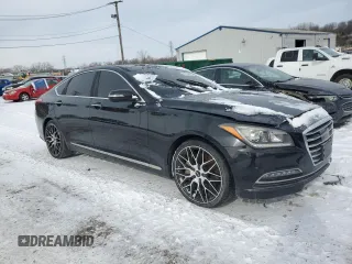 2017 Genesis G80 Ultimate z VIN KMHGN4JFXHU213371, wystawiony jako Copart lot #45194885 z przebiegiem 80 533 mil mil oraz Czysty tytuł • Clean title. Historia ofert i sprzedaży dostępna na DreamBid. Obrazek 4.