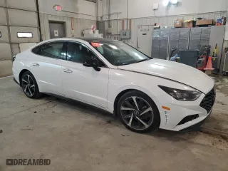 2023 Hyundai Sonata SEL Plus with VIN KMHL44J22PA290802, listed as a Copart auction lot 84043184 with 39,611 mi miles and Salvage Title. Bid and sale history available at carsss.com. Image 4.