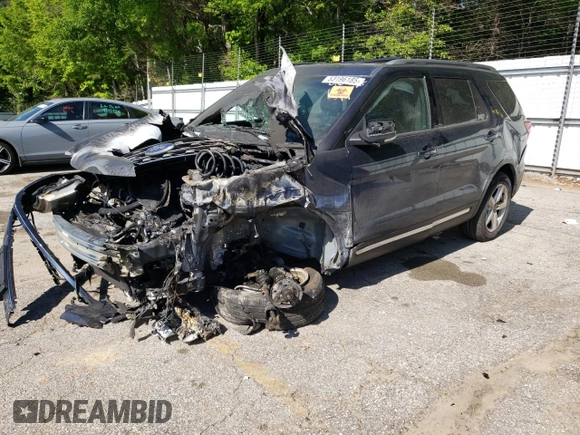 2017 Ford Explorer XLT z VIN 1FM5K8D86HGA19634, wystawiony jako Copart lot #53196185 z przebiegiem Nie podano mil oraz Szkoda całkowita • Salvage title. Historia ofert i sprzedaży dostępna na DreamBid. Obrazek 1.