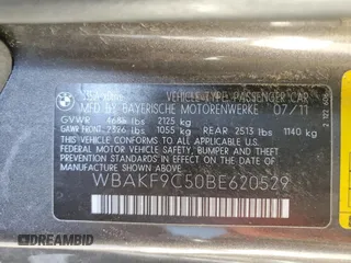 2011 BMW 3 Series 335i xDrive with VIN WBAKF9C50BE620529, listed as a Copart auction lot 41886045 with 98,315 mi miles and Salvage Title. Bid and sale history available at carsss.com. Image 12.