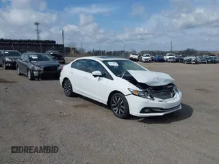 2015 Honda Civic Sedan EX-L with VIN 19XFB2F9XFE220171, listed as a IAAI auction lot 41904589 with 114,276 mi miles. Bid and sale history available at carsss.com. Image 1.