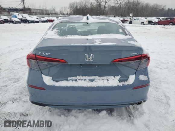 2022 Honda Civic Sedan Sport with VIN 2HGFE2F58NH553056, listed as a Copart auction lot 85991264 with 0 mi miles and Salvage Title. Bid and sale history available at carsss.com. Image 6.