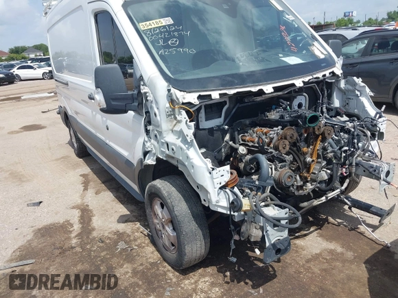 2018 Ford Transit with VIN 1FTYE2CG1JKA25990, listed as a IAAI auction lot 42713246 with Not provided miles and . Bid and sale history available at DreamBid. Image 1.