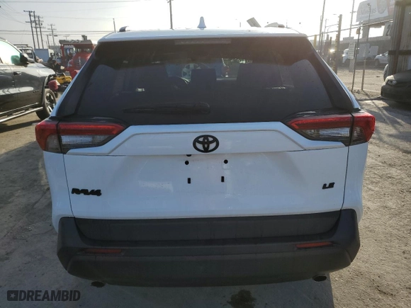 2021 Toyota RAV4 LE with VIN 2T3H1RFV3MW166926, listed as a Copart auction lot 45997315 with 54,244 mi miles and Salvage Title. Bid and sale history available at carsss.com. Image 6.