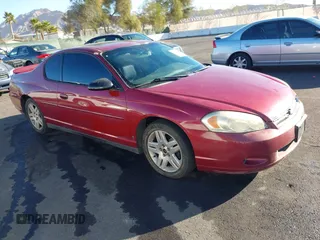 2006 Chevrolet Monte Carlo LT 3.9L with VIN 2G1WK151869228752, listed as a IAAI auction lot 41637812 with 214,326 mi miles. Bid and sale history available at carsss.com. Image 1.