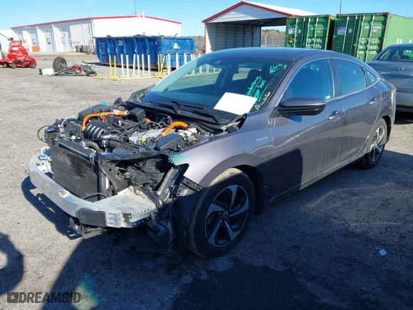 2022 Honda Insight EX with VIN 19XZE4F51NE011607, listed as a IAAI auction lot 41845020 with 74,201 mi miles. Bid and sale history available at carsss.com. Image 18.