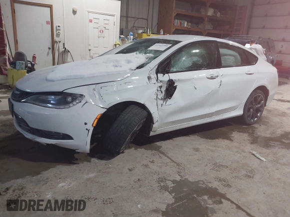 2015 Chrysler 200 S with VIN 1C3CCCBG1FN572789, listed as a IAAI auction lot 41542280 with 101,693 mi miles. Bid and sale history available at carsss.com. Image 2.