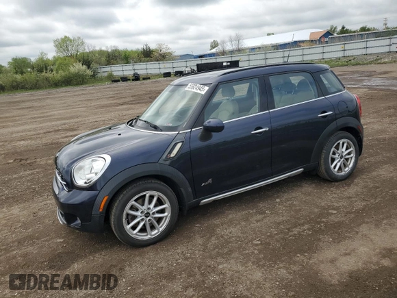 2015 MINI Countryman S with VIN WMWZC5C56FWP47995, listed as a Copart auction lot 55924945 with 46,825 mi miles and Salvage Title. Bid and sale history available at DreamBid. Image 1.