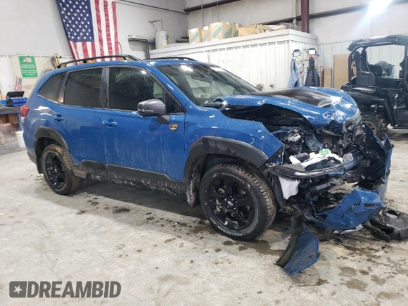 2024 Subaru Forester Wilderness with VIN JF2SKAJC8RH505754, listed as a Copart auction lot 43764855 with 14,616 mi miles and Salvage Title. Bid and sale history available at carsss.com. Image 4.
