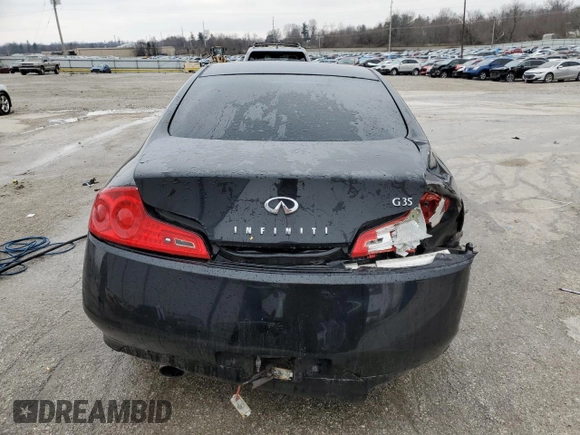 2007 Infiniti G35 with VIN JNKCV54E87M903757, listed as a Copart auction lot 45149705 with Not Provided miles and Non Repairable. Bid and sale history available at carsss.com. Image 6.