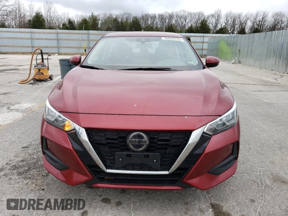 2021 Nissan Sentra SV with VIN 3N1AB8CVXMY284899, listed as a Copart auction lot 50820435 with 77,070 mi miles and Salvage Title. Bid and sale history available at carsss.com. Image 5.